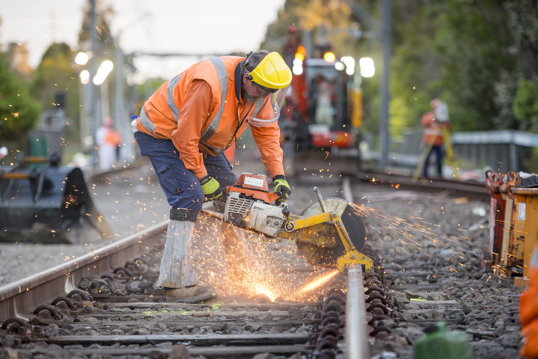 Sydney Trains industrial photography by Gavin Jowitt - Sydney Photographer